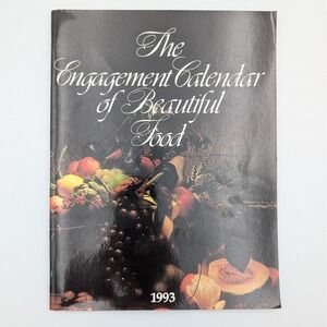 Vintage 1993 Engagement Calendar of Beautiful Food Oxmoor House Still Life Book